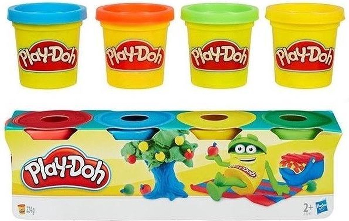 Play-Doh confezione da 4 224gr, 6x20,5cm