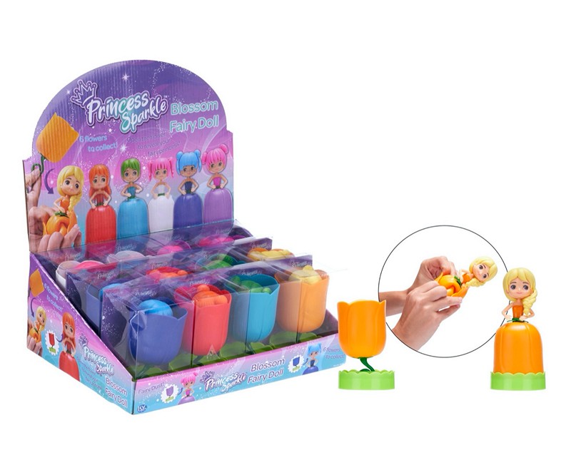 Bambola fata dei fiori Princess Sparkle 6 assortit
