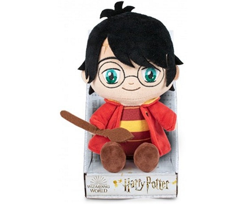Peluche di Harry Potter con la palla da Quidditch,