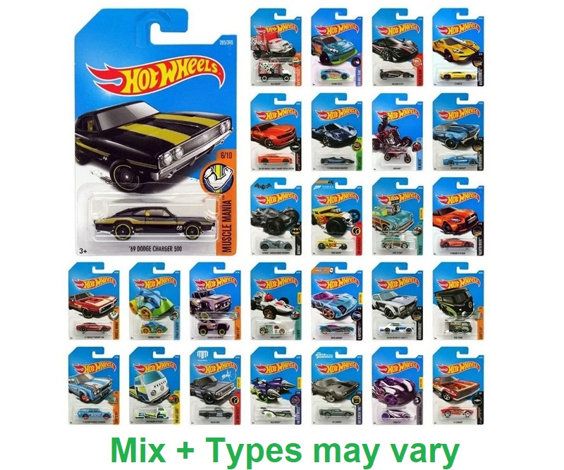 Hot Wheelsdie cast veicoli 1:64 assortiti