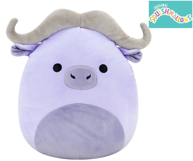 Peluche Squishmallows a forma di bufalo d'acqu