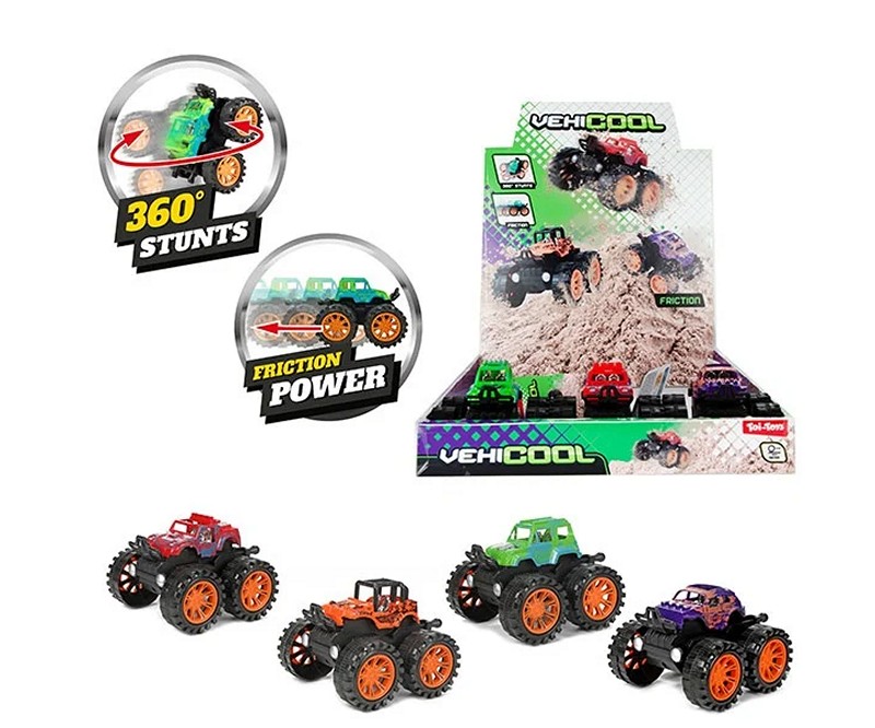 Monster truck Stunt360 frizione 8x9cm 4 assortiti