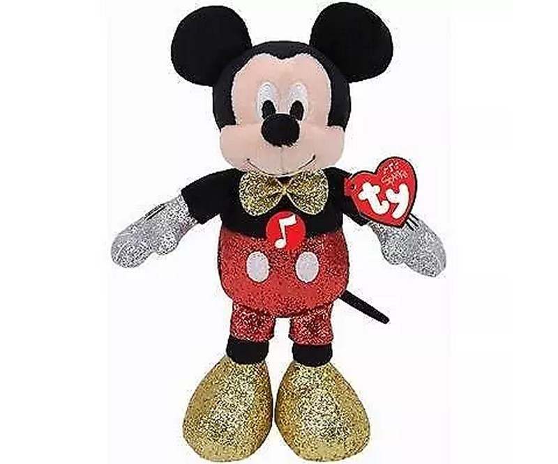 TY Beanie Babies Mickey Topolino di peluche rosso
