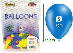Ballon No3 Zak µ 100st. assorti Kleur 15cm (ø 7cm)