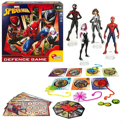 Lisciani Marvel Spiderman Bordspel Defence Game 25,5x25,5cm