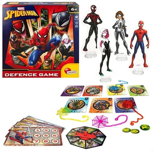 Lisciani Marvel Spiderman jeu de société Defence Game 25,5x25,5cm