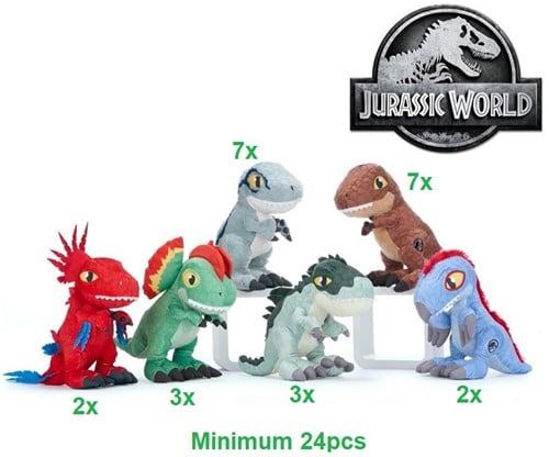 Jurassic World Dominion Pluche 6 assorti 30cm