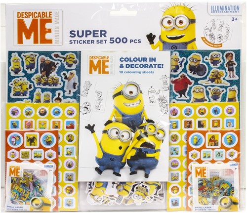 Despicable Me / Minions Super Sticker Set 500pcs 39x42cm