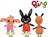 Bing Pluche 3 assorti 27,5cm