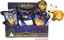 Harry Potter Squishy Pencil Topper 3 surtidos in giftbag 10x12,5cm in display (12)