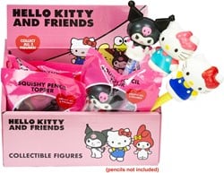 Hello Kitty and Friends Squishy Pencil Topper 3 assortitis in giftbag 10x12,5cm in display (12)