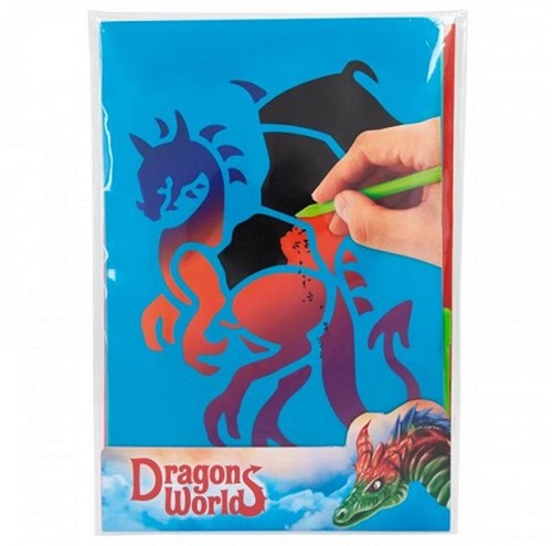 Depesche Dragon World Tarjetas Magic Scratch 17x24cm Diseño de Dragón Expositor (18) Con Precio Marcado