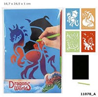 Depesche Dragon World Magic Scratch Cards 17x24cm Dragon Design Display (18) Pre-Priced-2