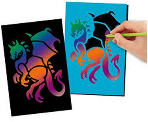 Depesche Dragon World Magic Scratch Cards 17x24cm Dragon Design Display (18) Pre-Priced-3