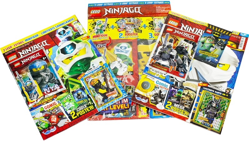 XL-Blindbag Lego Ninjago Helden-Power 24x37cm (3x Magazines + 3x