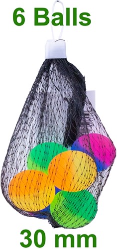 Outless stuiterballen in een net, 6 stuks