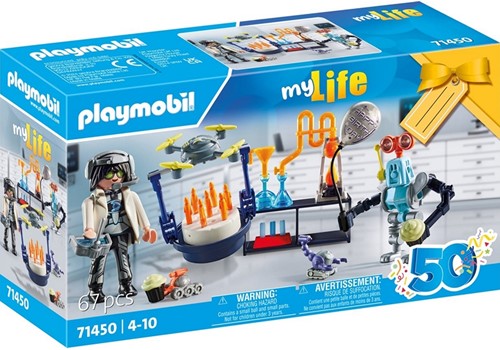 Playmobil Set de regalo My Life Investigadores con robots 14x24,5cm