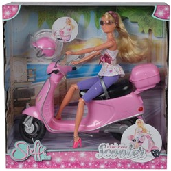 Steffi Love Chic City Scooter roze met pop 32x32,5cm