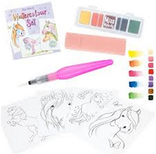 Depesche Miss Melody Set de Acuarelas Motivos de Caballos 20x27cm-3