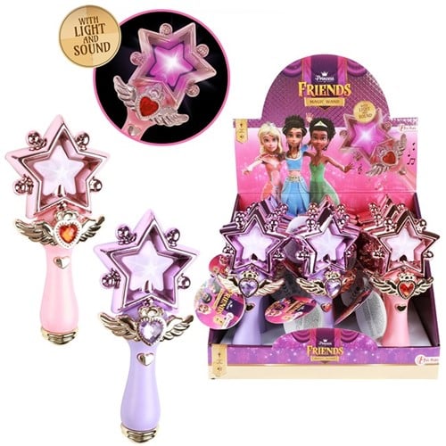 PRINCESS FRIENDS Magische staf 18cm +Licht en Geluid 2 assorti in display (12)
