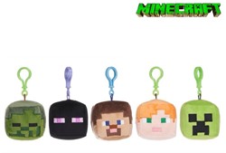 Minecraft Peluche Bagclip 6cm 5 surtidos
