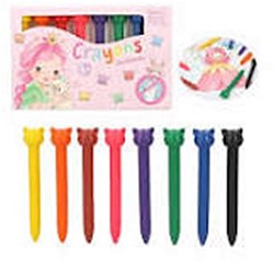 Depesche Princess Mimi Crayons à la Cire 12 Pièces 16,5x10,5cm dans le Présentoir Pré-Tarifé