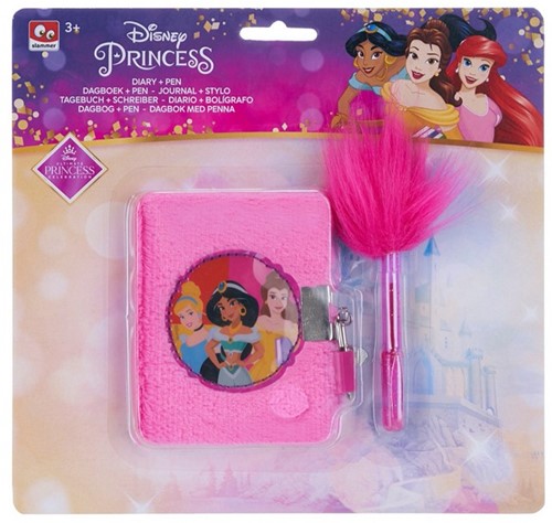 Disney Princess Fluffy Diario + Boligrafo 21x22cm