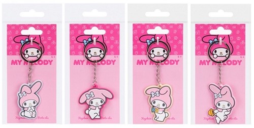 My Melody Porte-clés 2D PVC assortis 7x15,5cm