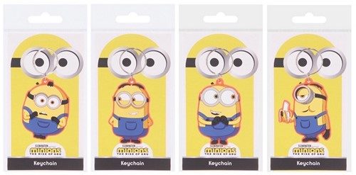 Minions Portachiavi 2D PVC assortitis 7x15,5cm 