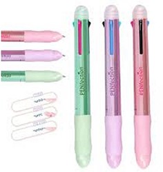 Depesche PENfection Stylo Gel Effaçable 4 Couleurs 14,5cm Couleur Métallique 3 Modèles Assortis Présentoir (36)