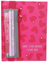 Depesche PENfection Notebook 17x21,5cm+Heart Marker Set Display (10) Pre-Priced