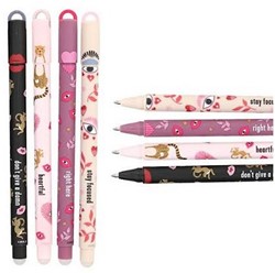 Depesche PENfection Persoly Erasable Gel Pen 15cm 4 Assorted Display (48)