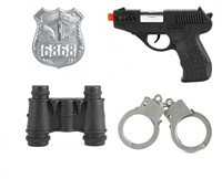 POLICE Police set S.W.A.T. avec pistolet + menottes 23x28cm-3