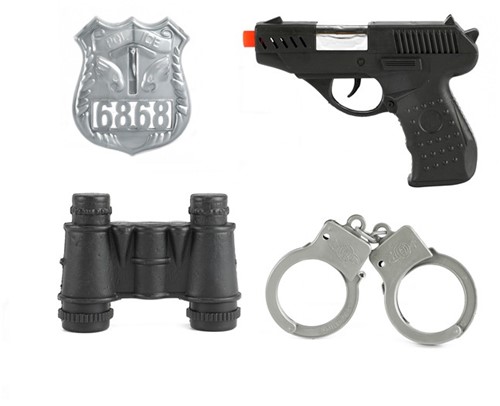 POLICE Police set S.W.A.T. avec pistolet + menottes 23x28cm-3