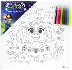 Disney Encanto Colour Your Own Canvas 30x30cm + 8 Pens