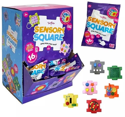 Sensory Square Blindpack 10x13cm assorti in display (32)