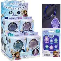 Disney Frozen Cristal luminoso con cinta decorativa de 9x14cm surtido en expositor (12) (La batería podría estar agotada)