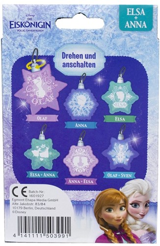 Disney Frozen Cristal lumineux des Neiges avec ruban décoratif 9x14cm assorti en présentoir (12) (La batterie est peut-être déchargée)-3