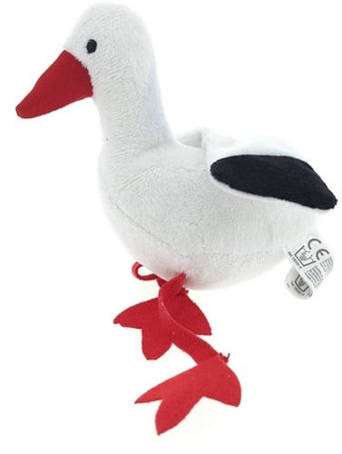 Pluche ooievaar 12cm