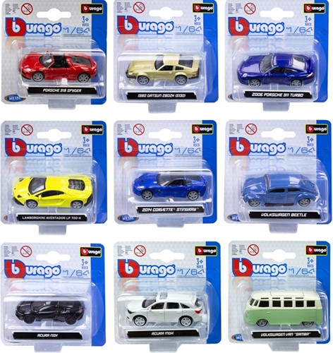 Bburago Die Cast Auto 1:64 27 surtidos-3