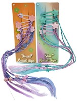 Fashion Hairclips + Twisted Hair 4-Pack 6.5x19cm 4 assorted-3
