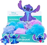 Disney Stitch key hanger plush pompom 7cm + plastic hanger 6cm 3 assorted in display-2