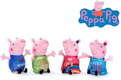 Peppa Pig Pluche S3 4 assorti 30cm