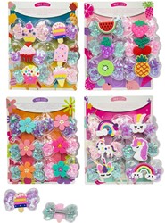 Fashion Hairclips 6-Pack 4 assortis 10,5x13,5cm