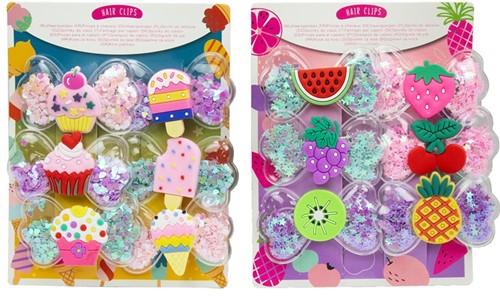 Fashion Hairclips 6-Pack 4 assorted 10,5x13,5cm-3