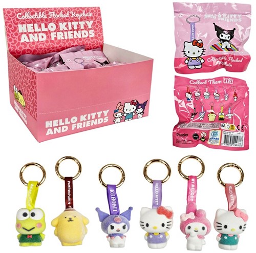 Hello Kitty Sleutelhanger Figuur 4,5cm Flocked in Blindbag 10x10cm in display (14)