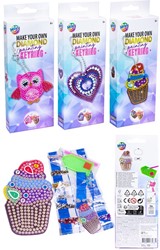 Make Your Own Diamond Painting Llavero en caja de 3 surtidas 7,5x20,5cm