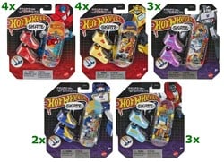 Hot Wheels Transformers Vinger Skateboard + schoenen assorti 13,5x16cm