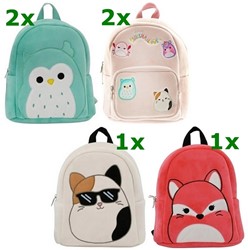 Squishmallows Backpack 24x19.5x11.5cm 4 assorted