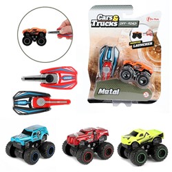 CARS&TRUCKS Shooting mini monster truck 4 assorted 15x20cm